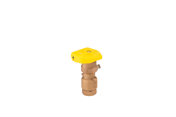 HQ-33-DRC 3/4 " İç dişli giriş , 2 tane yiv, 2 gövde, sarı kapak