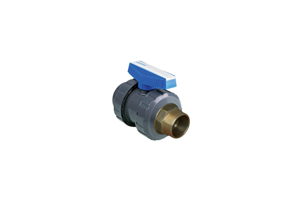U-Pvc Ball Su Valve (Single Unionı İç Diş Single Unionı Pirinç Dış Diş)