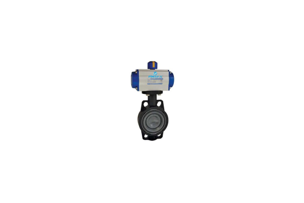 U-Pvc Pneumatic Actuated Butterfly Valve Çift Etkili (Çıplak)