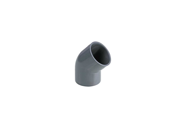 UH-PVC 45° Solvent Socket Elbow
