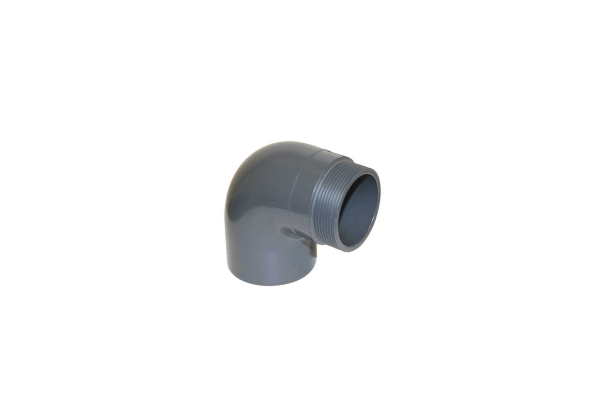 UH-PVC Redüksiyonlu Dış Diş 90° Elbow