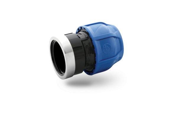 Blue Series Coupling Female Stainless Steel with Metal Ring (AISI430)