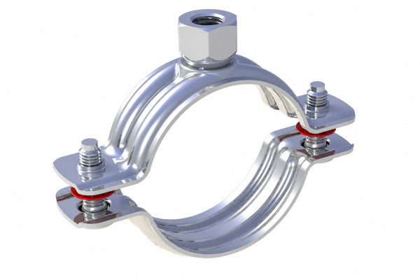 PIPE CLAMP WITH COMBI NUT WITHOUT RUBBER